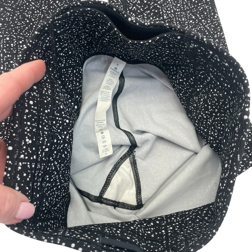 Lululemon Leggings 6 Black/White